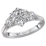 *** Lab Grown Diamond *** 3 Stone Semi-Mount Diamond Ring