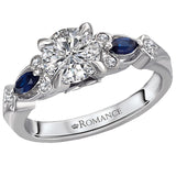 *** Lab Grown Diamond *** Classic Semi-Mount Diamond Ring
