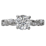 *** Lab Grown Diamond *** Classic Semi-Mount Diamond Ring