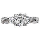 *** Lab Grown Diamond *** Classic Semi-Mount Diamond Ring