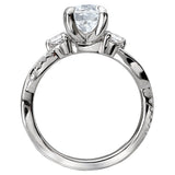 *** Lab Grown Diamond *** Classic Semi-Mount Diamond Ring