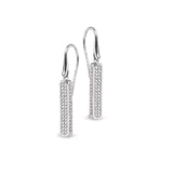Three Sided Bar Drop Earrings