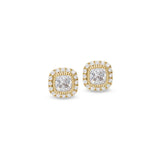 Cushion Cut April Birthstone Stud Earrings