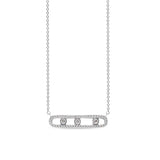Rectangular Floating Stones Necklace