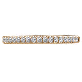 Diamond Straight Front Wedding Band