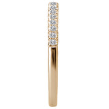 Diamond Straight Front Wedding Band