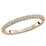 Diamond Straight Front Wedding Band