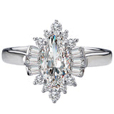 *** Lab Grown Diamond *** Halo Semi-Mount Diamond Ring