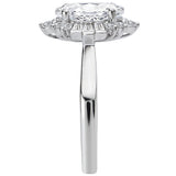 *** Lab Grown Diamond *** Halo Semi-Mount Diamond Ring