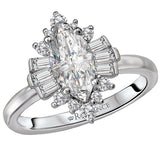 *** Lab Grown Diamond *** Halo Semi-Mount Diamond Ring