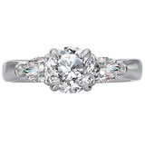 *** Lab Grown Diamond *** 3 Stone Semi-Mount Diamond Ring