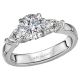*** Lab Grown Diamond *** 3 Stone Semi-Mount Diamond Ring