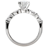 *** Lab Grown Diamond *** Classic Semi-Mount Diamond Ring
