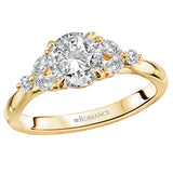 *** Lab Grown Diamond *** Diamond Semi-Mount Engagement Ring