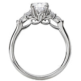 *** Lab Grown Diamond *** Diamond Semi-Mount Engagement Ring