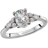 *** Lab Grown Diamond *** Diamond Semi-Mount Engagement Ring
