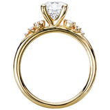 *** Lab Grown Diamond *** Diamond Semi-Mount Engagement Ring