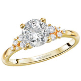 *** Lab Grown Diamond *** Diamond Semi-Mount Engagement Ring