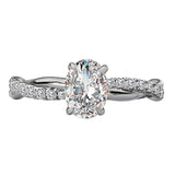 *** Lab Grown Diamond *** Semi-Mount Diamond Engagement Ring