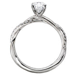*** Lab Grown Diamond *** Semi-Mount Diamond Engagement Ring