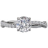 *** Lab Grown Diamond *** Semi-Mount Diamond Engagement Ring