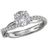 *** Lab Grown Diamond *** Semi-Mount Diamond Engagement Ring