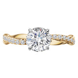 *** Lab Grown Diamond *** Semi-Mount Diamond Engagement Ring