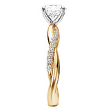 *** Lab Grown Diamond *** Semi-Mount Diamond Engagement Ring