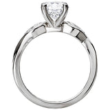 *** Lab Grown Diamond *** Diamond Semi-Mount Engagement Ring