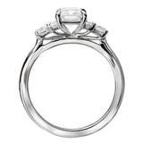 *** Lab Grown Diamond *** Diamond Semi-Mount Engagement Ring