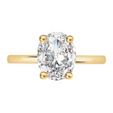 Lab Grown Diamond Hidden Halo Engagement Ring