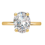 Lab Grown Diamond Hidden Halo Engagement Ring