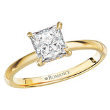 Diamond Hidden Halo Engagement Ring