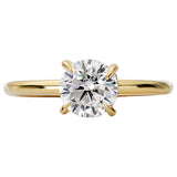Diamond Hidden Halo Engagement Ring