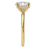 Diamond Semi-Mount Hidden Halo Engagement Ring