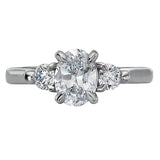 *** Lab Grown Diamond *** 3-Stone Semi-Mount Diamond Ring