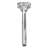 *** Lab Grown Diamond *** 3-Stone Semi-Mount Diamond Ring