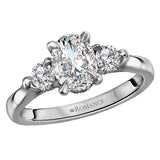 *** Lab Grown Diamond *** 3-Stone Semi-Mount Diamond Ring