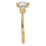 3-Stone Semi-Mount Diamond Engagement Ring