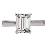 Hidden Halo Semi-Mount Diamond Engagement Ring