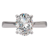 Hidden Halo Semi-Mount Diamond Engagement Ring