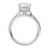 Hidden Halo Semi-Mount Diamond Engagement Ring