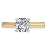 Diamond Semi-Mount Hidden Halo Engagement Ring