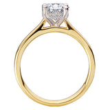 Diamond Semi-Mount Hidden Halo Engagement Ring