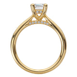 Hidden Halo Semi-Mount Diamond Engagement Ring
