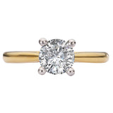 Hidden Halo Semi-Mount Diamond Engagement Ring