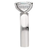 Bold Band Semi-Mount Diamond Engagement Ring