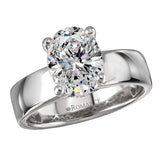 Bold Band Semi-Mount Diamond Engagement Ring