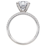 Split Row Semi-Mount Engagement Ring