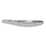 Curved Diamond Wedding Band